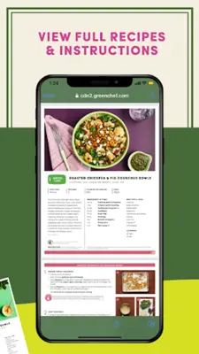 Green Chef Healthy Recipes android App screenshot 1